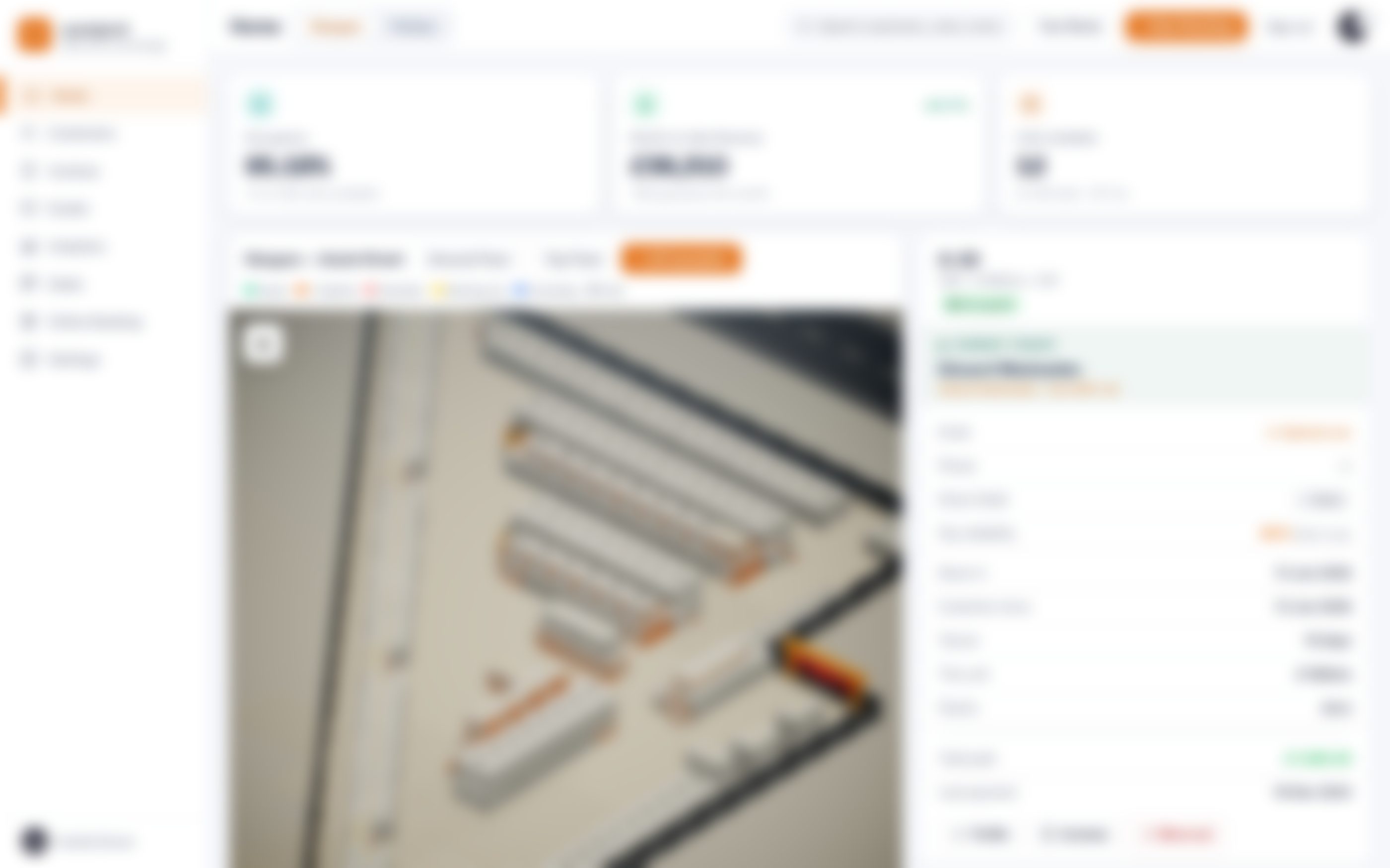 Vaulta dashboard with the 3D yard view and a tenant selected
